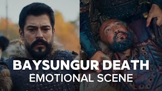 Baysungur death with flashback  death scene heartbreaking I Aadat instrumental Kurulus osman [upl. by Samohtnhoj]