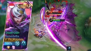 TOP GLOBAL BENEDETTA  BENEDETTA EXP ROTATION  BENEDETTA GAMEPLAY MOBILE LEGENDS [upl. by Elleyoj]