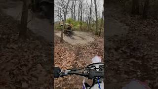 Chasing the quad through the woods bikesupgunsdown urbanadventure viralshort dirtbike [upl. by Patsy658]