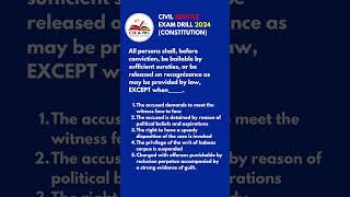 Civil Service Exam Drill for 2024 Philippine Constitution shorts civilservicereview [upl. by Magna]