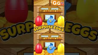 Color Fun with Egg Surprise shorts nurseryrhymes surpriseeggs colors [upl. by Nelo]