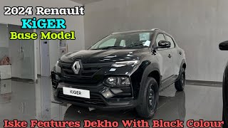 Renault KiGER RXE Black Colour ❤️ Renault KiGER Base Model 2024 [upl. by Bibby450]