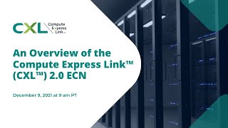 An Overview of the Compute Express Link™ CXL™ 20 ECN [upl. by Anirhtak]