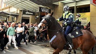 Wild AntiLockdown Protests In Melbourne  10 News First [upl. by Marmaduke895]