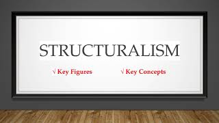 Structuralism  Main Figures amp Key Concepts Literary Criticism [upl. by Maller]