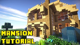 Minecraft Survival Mansion Tutorial How to Build [upl. by Allisurd]