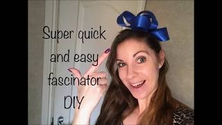 How to make a Ribbon Fascinator DIY tutorial  Millinery Craft DIY fascinator hat making [upl. by Ecnarrat]