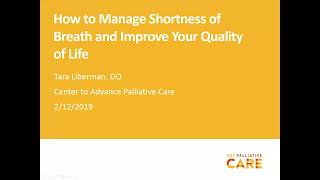 Webinar How to Manage Shortness of Breath and Improve Your Quality of Life [upl. by Alfy]