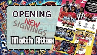 Opening a Match Attax New Signing Pack 🚨 Incredible Cards 🔥 ⚽️ [upl. by Lalib]