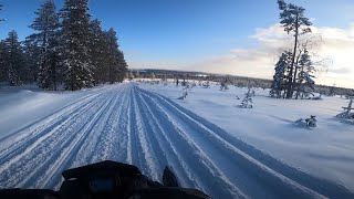 Trail Ride in Northern Finland  Polaris SKS 850 146quot [upl. by Averill857]