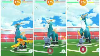 Pokemon GoCobalion raid Trio by Chandelure Moltres Machampno weather boostKO47sec51119g2 [upl. by Izaak818]