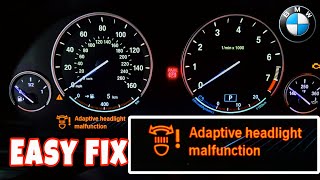 BMW Adaptive headlight malfunction easy fix [upl. by Yecnahc]