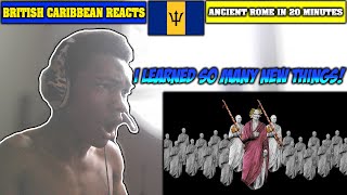 caribbean british reacts to Ancient Rome in 20 minutes reaction roman history reaction [upl. by Alpheus]