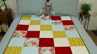 How To Sew A Block Quilt [upl. by Ahsital501]