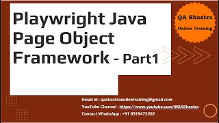 Playwright Java Page Object Framework  Part1 [upl. by Carma]