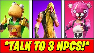 Talk to Guaco Bunker Jonesy and Cuddle Team Leader NPC Locations Fortnite Chapter 3 [upl. by Fiora319]