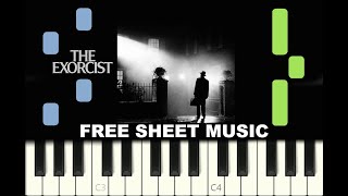 TUBULAR BELLS quotThe Exorcistquot Theme Piano Tutorial with FREE Shet Music pdf [upl. by Legnaleugim]