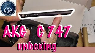 AKG C 747 V11 professional shotgun microphone  unboxing [upl. by Mcclure]