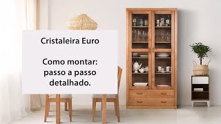 Sua coleção de louças e cristais ganhará uma atenção a mais com a Cristaleira de Madeira Alta Euro [upl. by Ivanna]