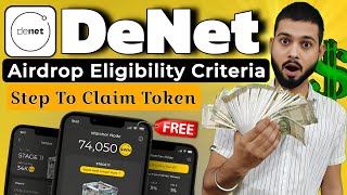 DeNet Airdrop  Step To Claim Token  Airdrop Eligibility Criteria [upl. by Enelyak]