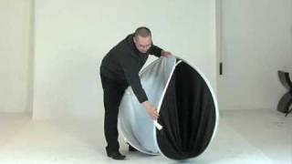 200cm x 200cm Blackwhite Collapsible Background Folding Instruction [upl. by Ener237]