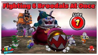 What If You Fight 6 Broodals At The Same Time With 1 LIFE DAREDEVIL MODE  Super Mario Odyssey [upl. by Pergrim718]