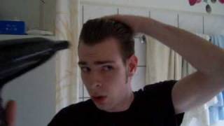 Rockabilly Hair Do pompadour tutorial german [upl. by Herwig]