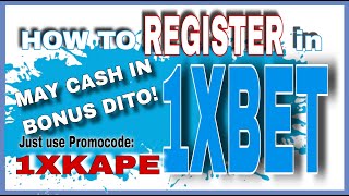 HOW TO REGISTER IN 1XBET  HOW TO CASH OUT IN 1XBET  HOW TO BET IN 1XBET [upl. by Ephraim]