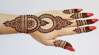 Easy Stylish Mehndi design for BackhandSimple Mehandi designMehandi ka designMehndi designsHenna [upl. by Tasiana]