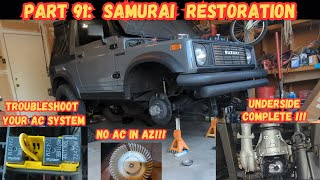 Suzuki Samurai Restoration Part 91 No AC in AZ Underneath is finally Done SJ410 SJ413 [upl. by Hong]