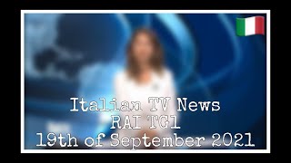 Italian TV News Rai TG1 19092021 [upl. by Aden]