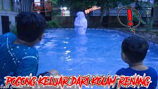 HAH ADA POCONG KELUAR DARI KOLAM RENANG  eybel channel [upl. by Anerrol796]