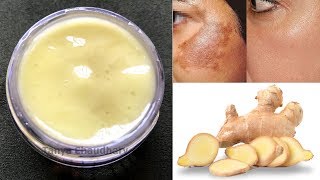 DIY Ginger Cream  Remove Pigmentation Dark Spots amp Acne Scars AntiAging amp Skin Lightening Cream [upl. by Dlnaod748]