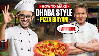 PIZZA BIRYANI DHABA STYLE  NO PROMOTION [upl. by Lyrred]