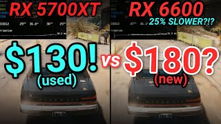 Are USED GPUs a Stupid Idea  used RX 5700XT vs new RX 6600 amp a750 [upl. by Hagen]