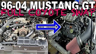 Start to finish 9604 Mustang GT coyote swap WHAT YOU NEED TO KNOW [upl. by Kinnie]