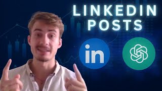 How Im automating my LINKEDIN POSTS with a custom GPT [upl. by Yauq396]