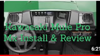 Kawasaki Mule Pro Mx Radio Install [upl. by Rois]