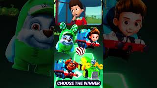 Oddbods Rocky vs Train Ryder vs Train Zuma vs Toy Rocky 3 pawpatrol tileshop shorts [upl. by Eirrac]