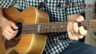 Mans Zelmerlow Heroes Guitar lesson  Chords amp Rhythm  Tutorial [upl. by Nnasor430]