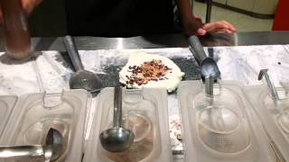 Marble Slab Creamery CARAMEL PEANUT BUTTER CRISP [upl. by Yelik]