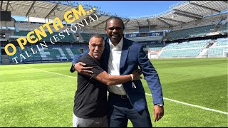 O Penta em Tallin capital da Estônia E papendo com Kanu exArsenal Ajax e Nigéria [upl. by Asila]