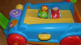 FisherPrice musical racer wagonwalker Silly Speedsters Rock n Roll Wagon with cars [upl. by Aztirak]