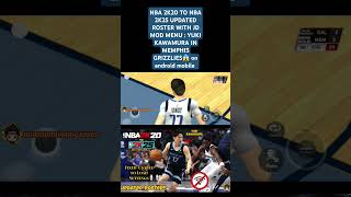 Nba 2k20 to Nba 2k25 Updated Roster with Jd Mod Menu nba2k25updatedroster mhondmhondgames [upl. by O'Reilly106]