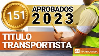 🎉TITULO TRANSPORTISTA ¡151 aprobados en 2023 Nadie en España puede decir lo mismo [upl. by Anelehs]