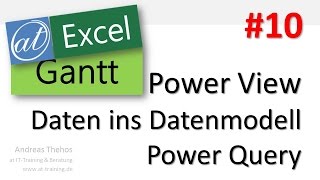 Excel  Projektplan in GanttAnsicht  Power Query  Teil 10 [upl. by Kcirdle]