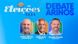 DEBATE DOS CANDIDATOS DE ARINOS MG 2024 [upl. by Lechar294]