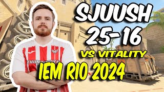 CS2 POV  HEROIC sjuush 2516 vs Vitality Mirage  IEM Rio 2024 [upl. by Flita]