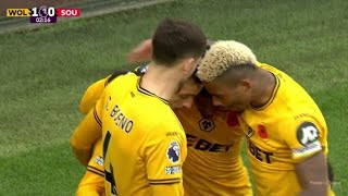 Pablo Sarabia GOAL  Wolves vs Southampton 20 Goals Results And Extended Highlights2024 [upl. by Meisel]