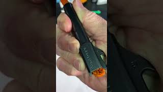 Easiest way to clean a 9mm gun barrel using a Hoppes Viper boresnake [upl. by Elauqsap]